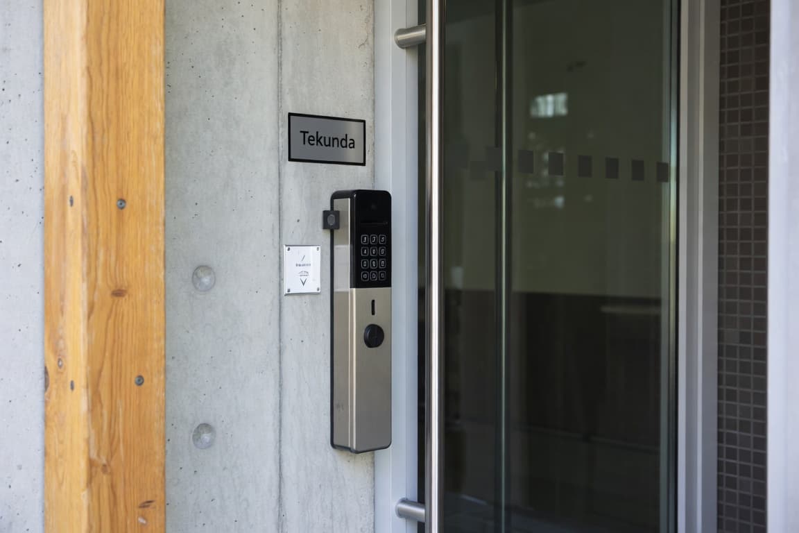 Connected access-control devices in a building