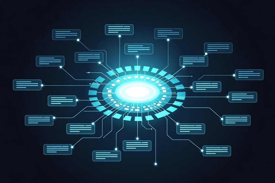 A hub connecting enterprise systems