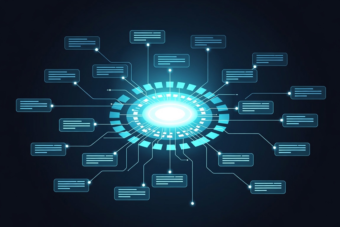 A hub connecting enterprise systems